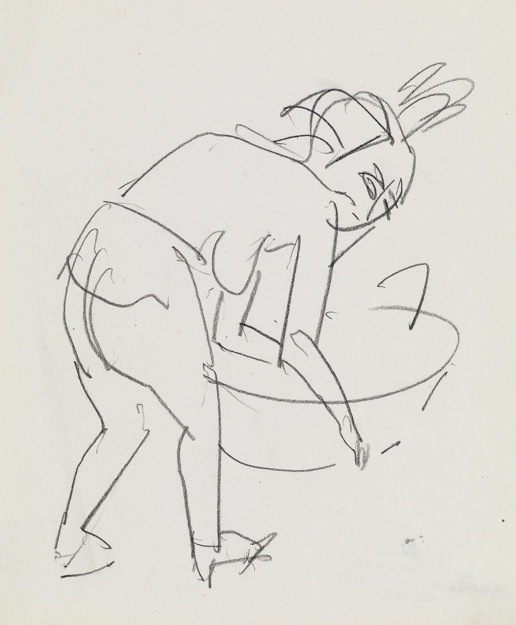 Woman Washing by Ernst Ludwig Kirchner