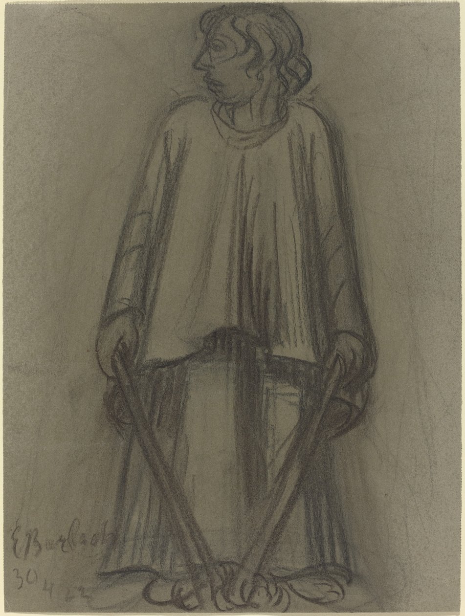 Standing Figure with Extinguished Torches, 1922 by Ernst Barlach