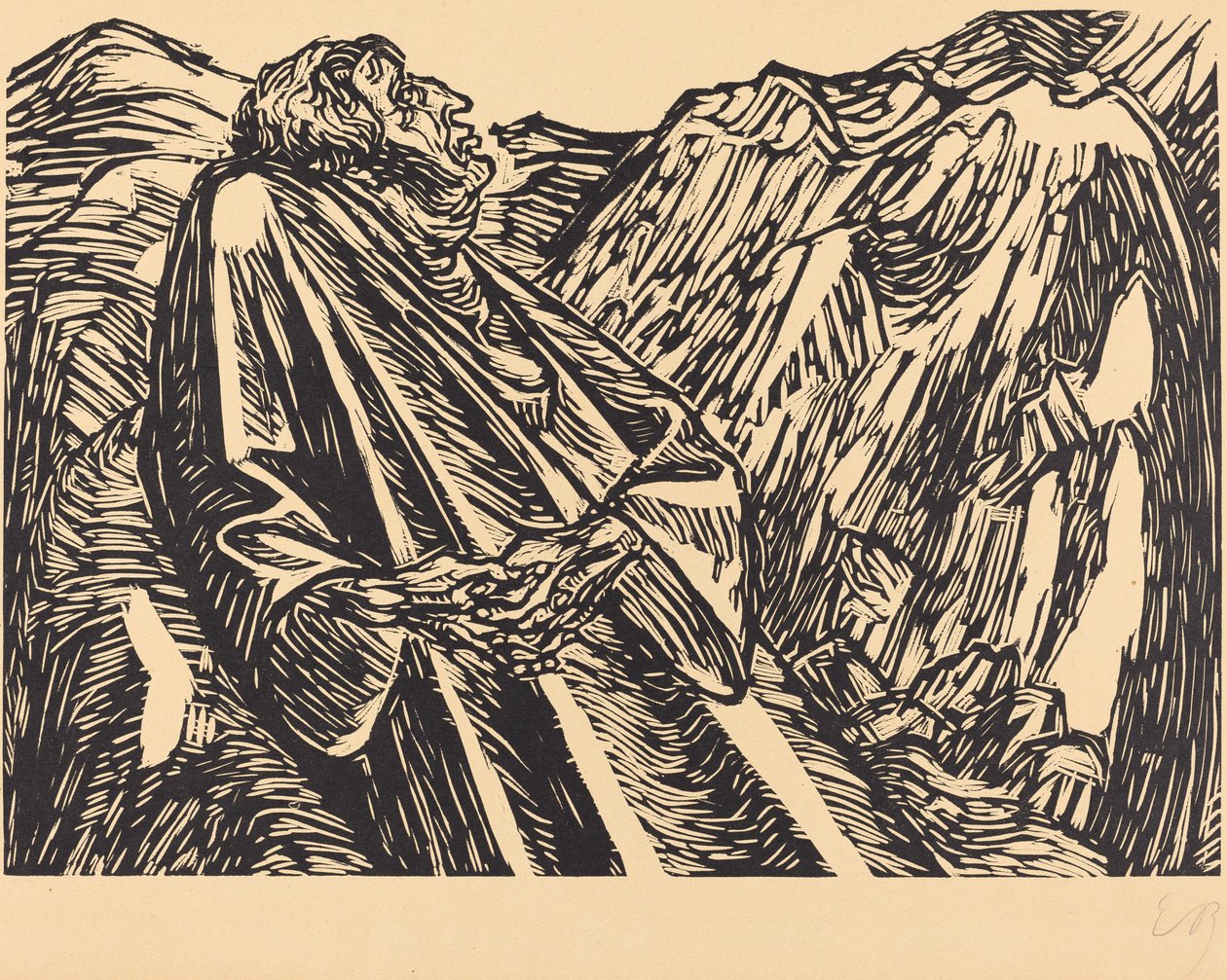 The Cliffs by Ernst Barlach