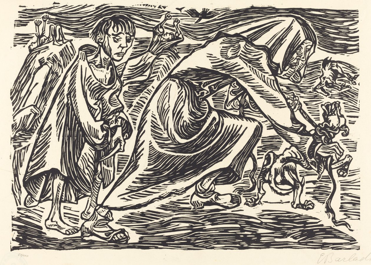 The Dog Catcher by Ernst Barlach