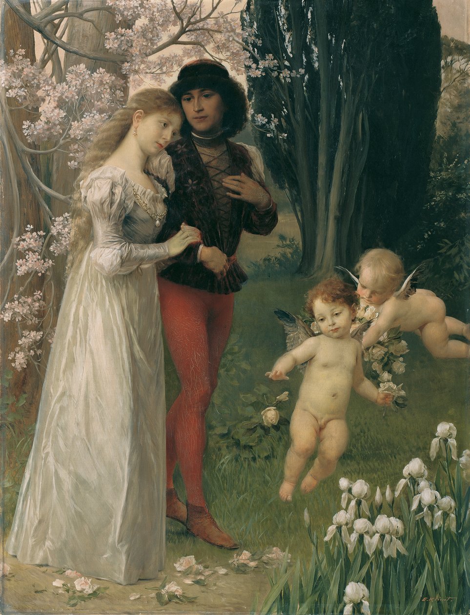 Francesca da Rimini and Paolo by Ernst Klimt