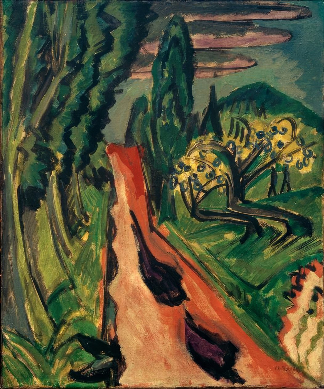 Highway in the Taunus by Ernst Ludwig Kirchner