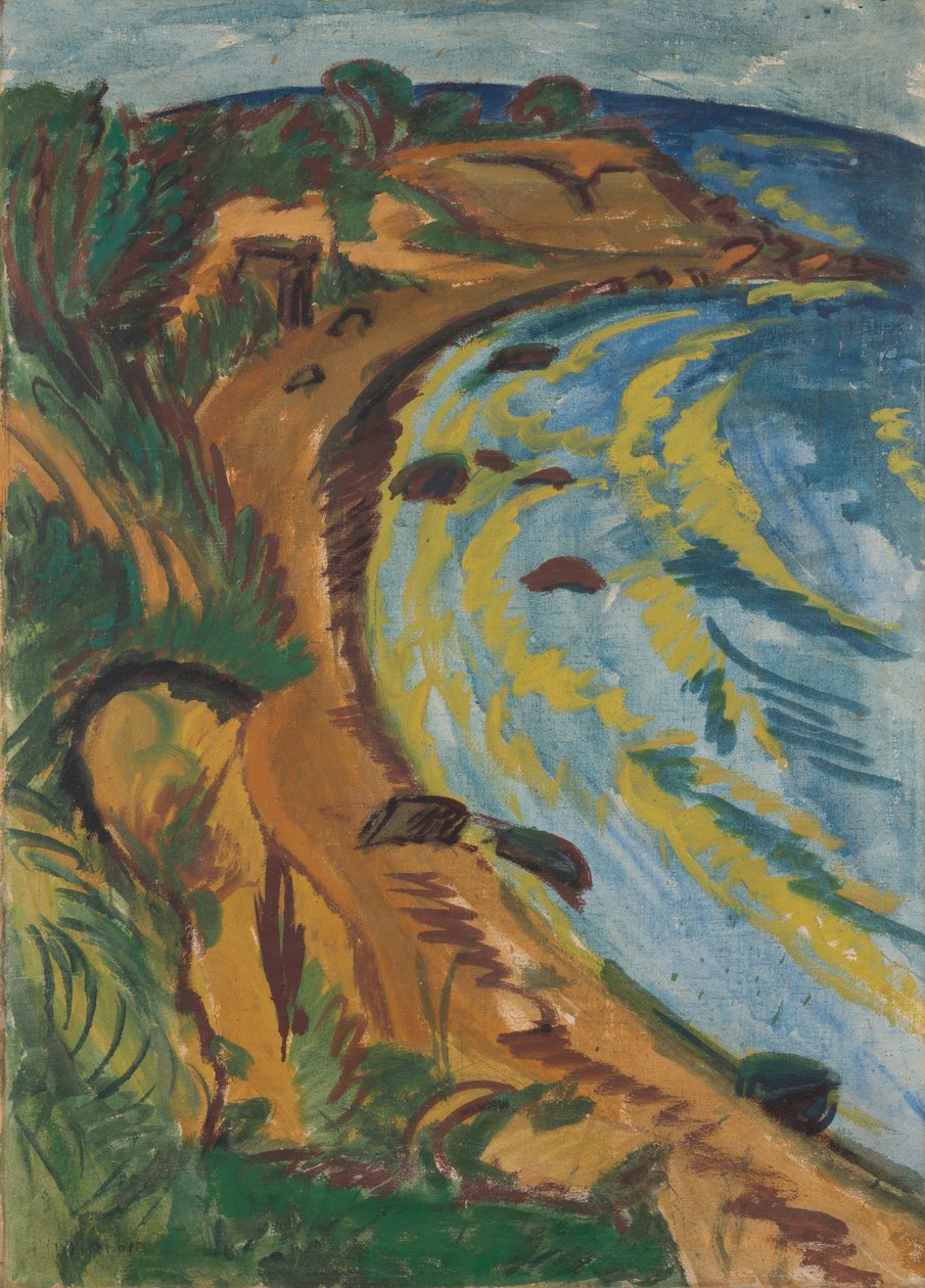 Bay on the Coast of Fehmarn by Ernst Ludwig Kirchner