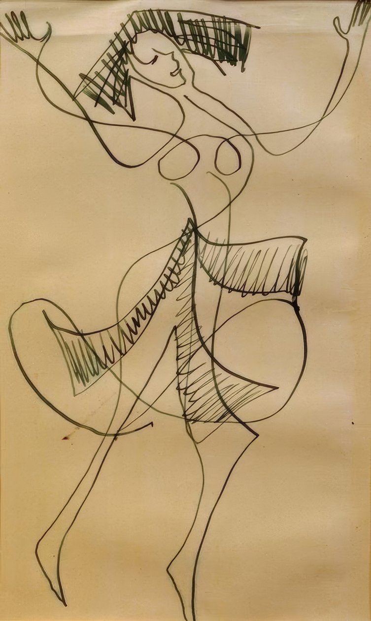 Ecstatic Dancer by Ernst Ludwig Kirchner