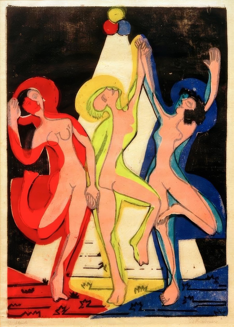 Dance of Colors by Ernst Ludwig Kirchner