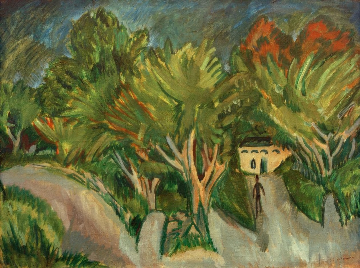 House under Trees (Fehmarn) by Ernst Ludwig Kirchner