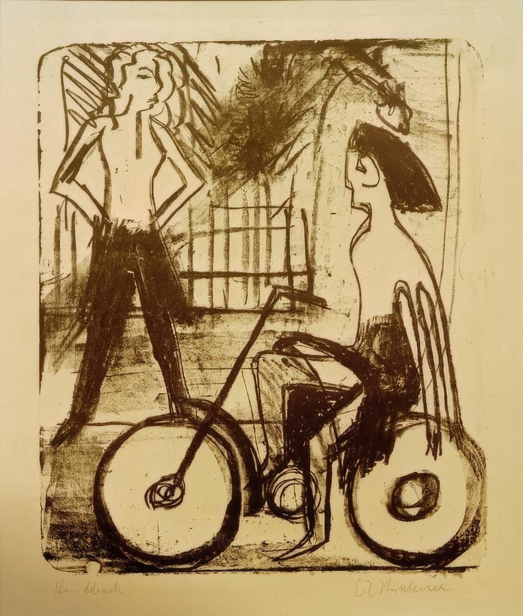 Cyclist by Ernst Ludwig Kirchner