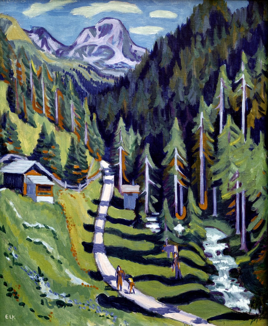 Sertig Valley by Ernst Ludwig Kirchner