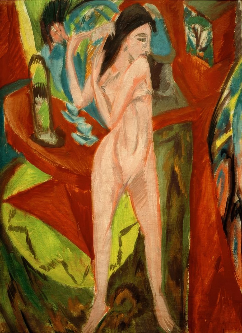 Combing Nude by Ernst Ludwig Kirchner