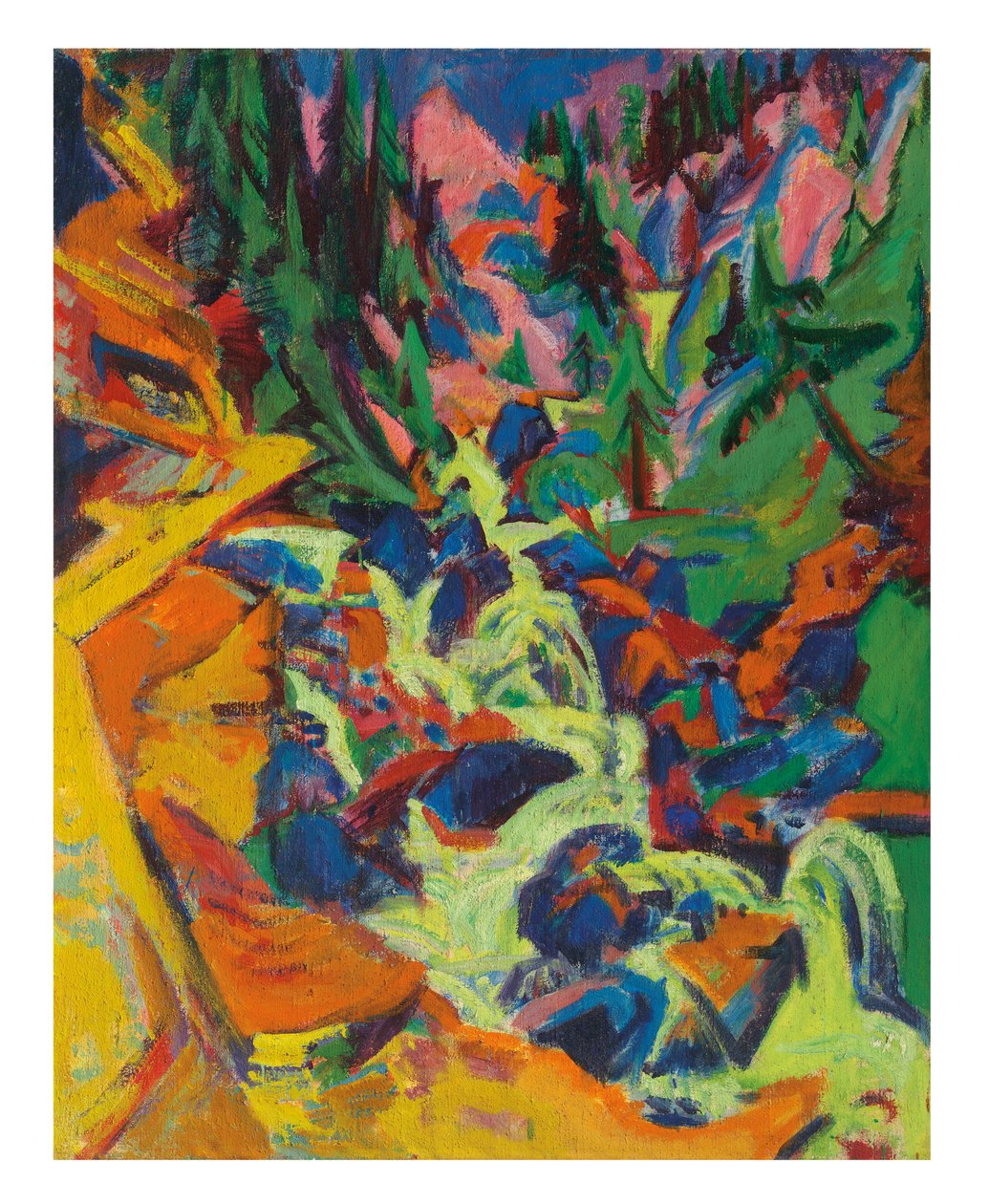 The Waterfall by Ernst Ludwig Kirchner