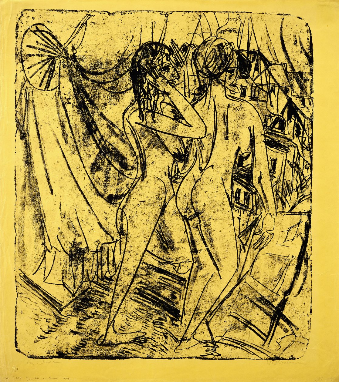 Two Nudes at the Window by Ernst Ludwig Kirchner