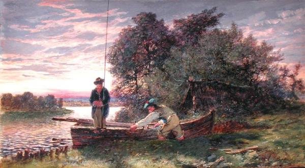 A Breeze Getting Up by Erskine Nicol