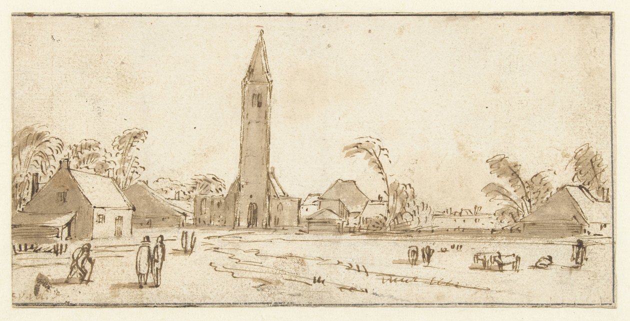 View of Spaarnwoude by Esaias van de Velde