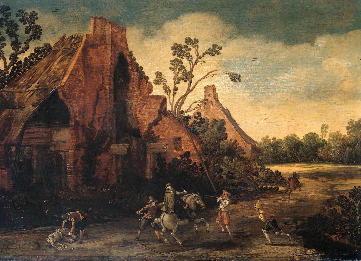The Robbery by Esaias van de Velde