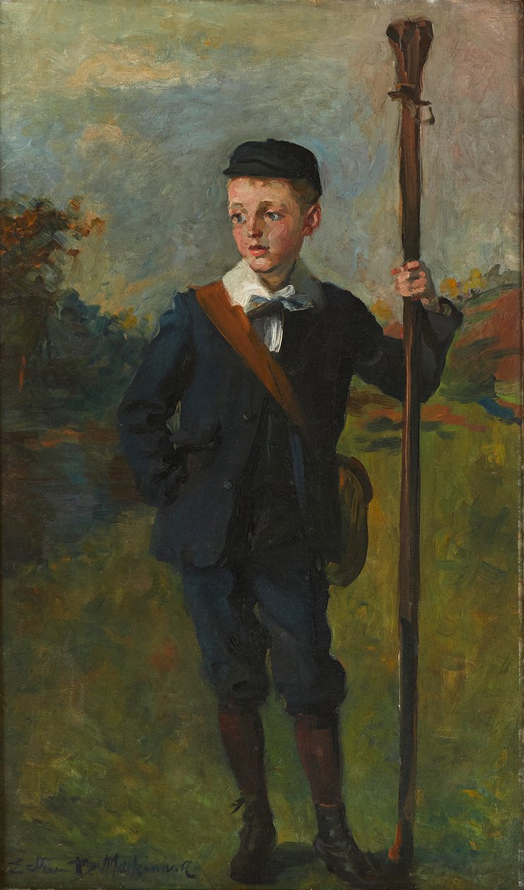 The Young Angler by Esther Blaikie MacKinnon