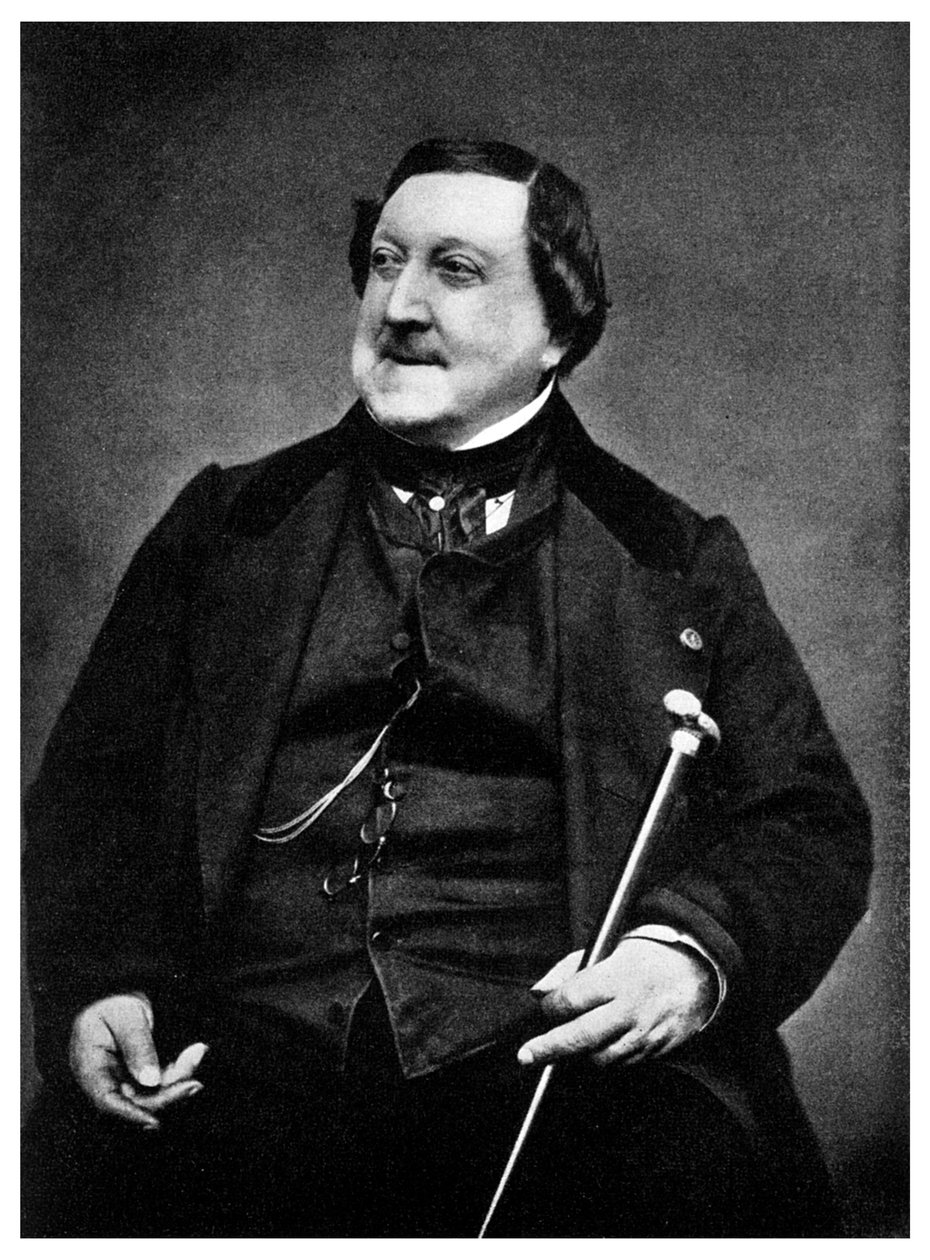 Giaochino Rossini, Italian Composer by Etienne Carjat