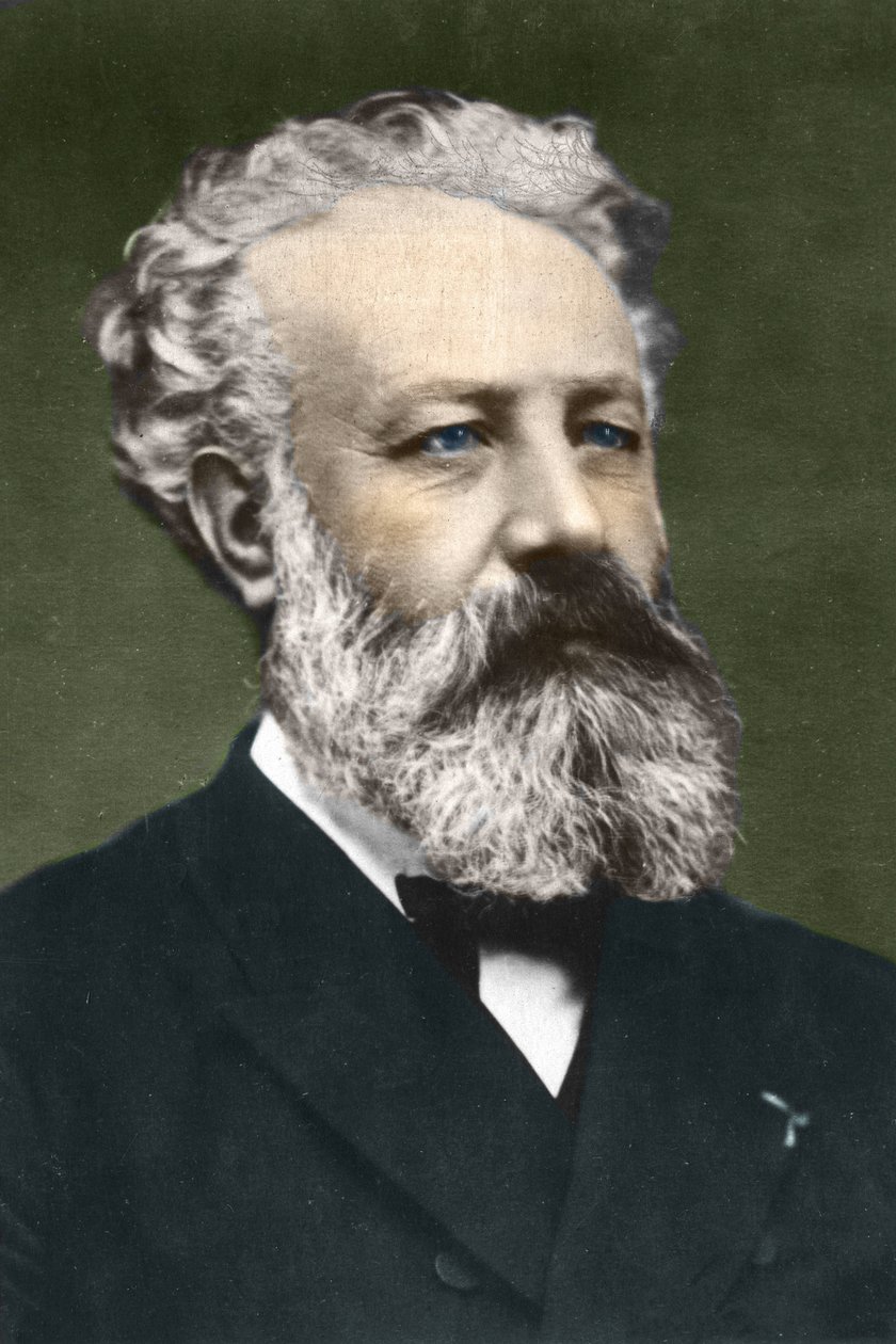 Jules Verne (1828-1905), French writer, by Carjat by Etienne Carjat