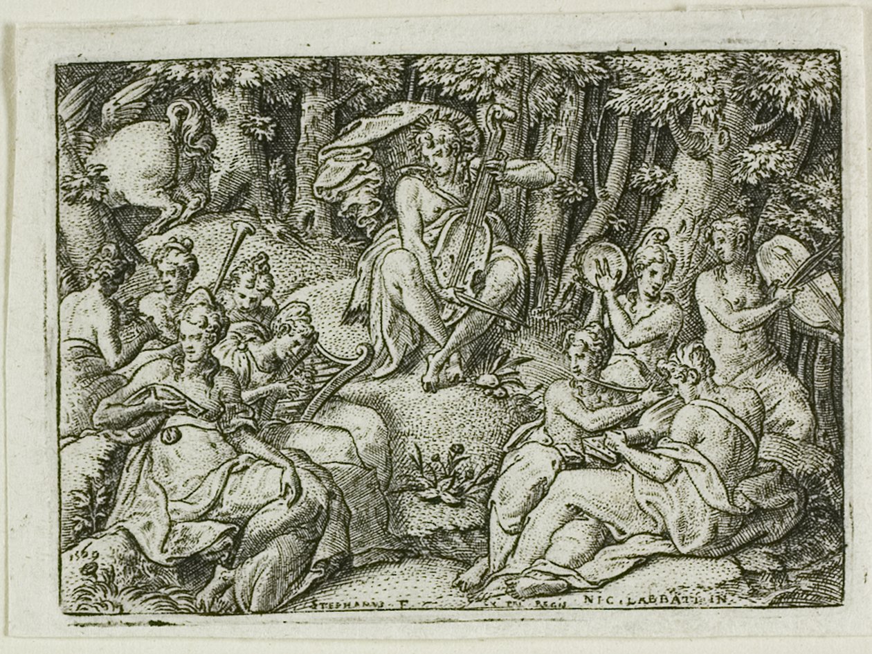 Apollo and the Muses by Etienne Delaune