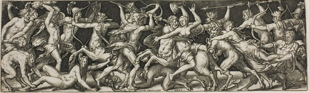 Combat of Centaurs and Lapiths by Etienne Delaune