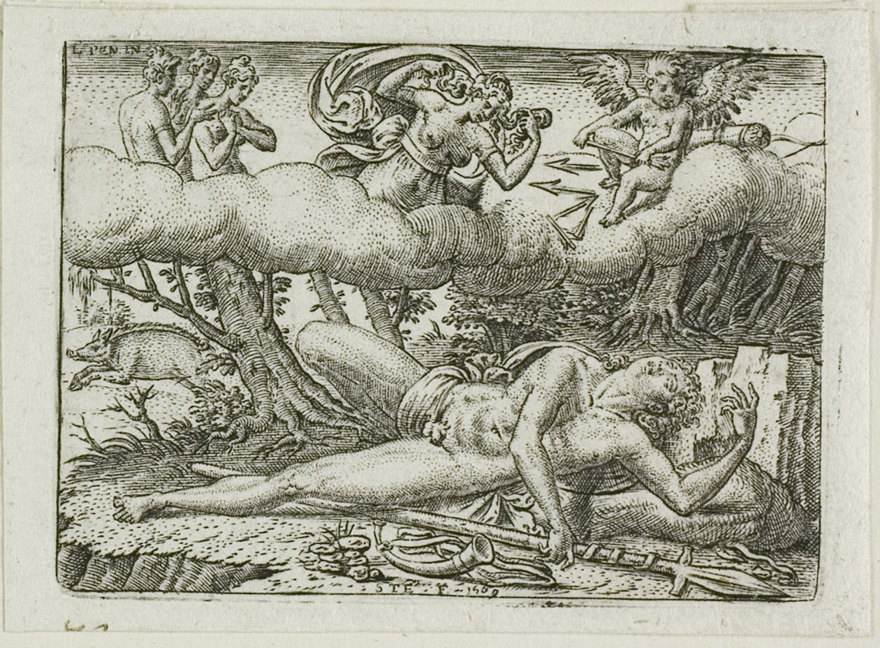 The Death of Adonis by Etienne Delaune