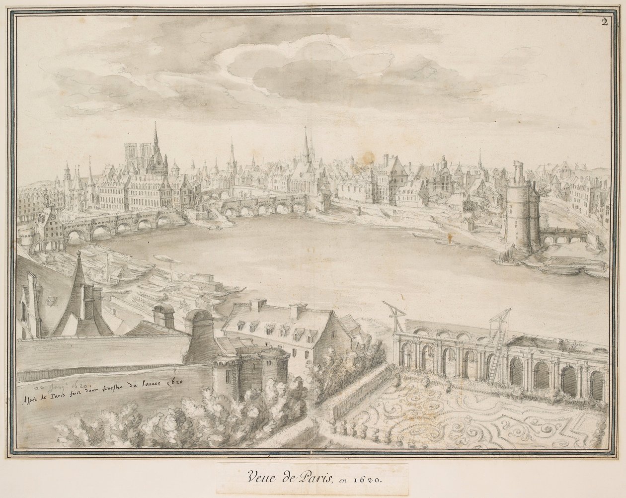 View of Paris, 1620 by Etienne Martellange