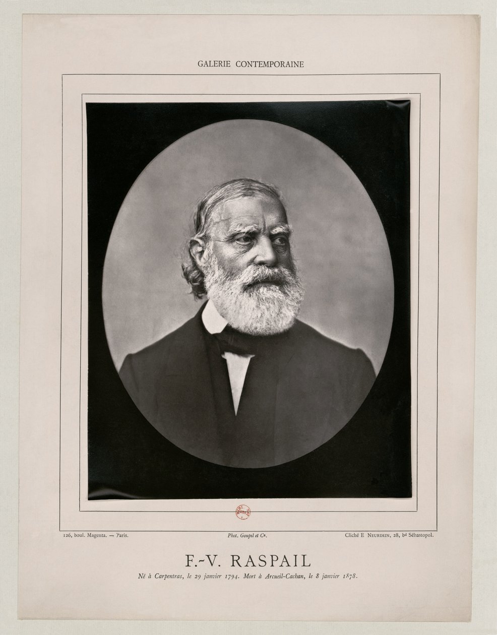 François Vincent Raspail by Etienne Neurdein