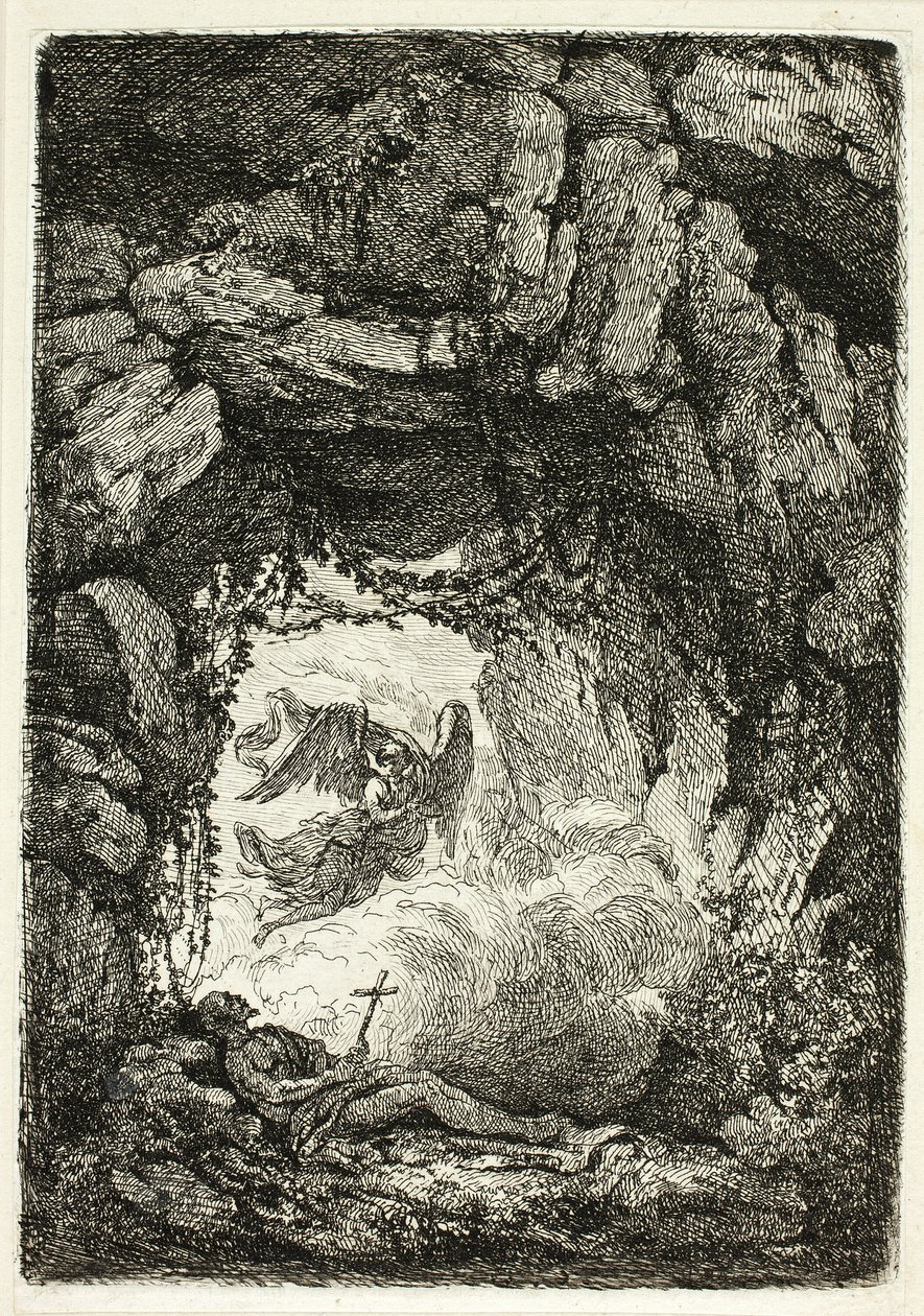 The Death of St. Jerome by Etienne de Lavallee Poussin