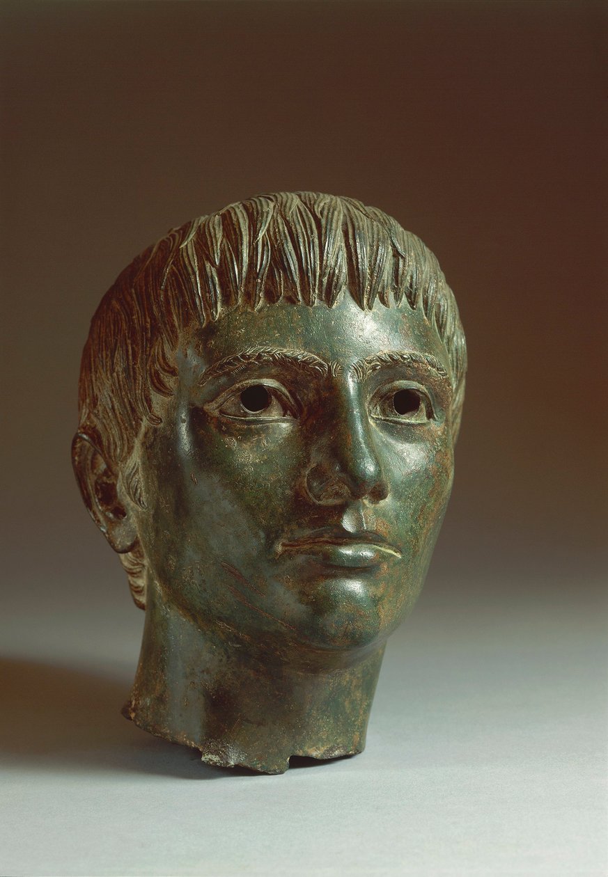 Bronze Head of a Youth, about 330 B.C. by Etruscan