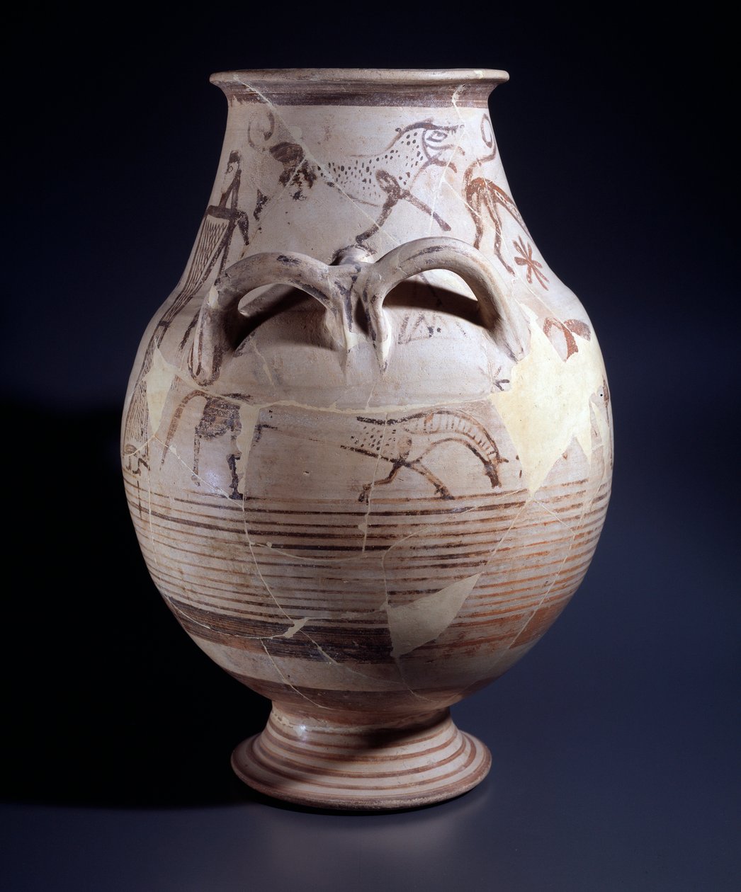 Terracotta krater, 680-660 BC by Etruscan