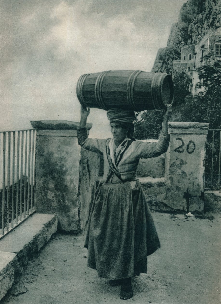 Water-Bearer, Capri, Italy, 1927 by Eugen Poppel