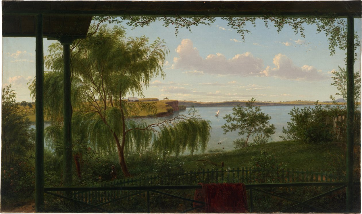 From the Verandah of Purrumbete by Eugene von Guérard