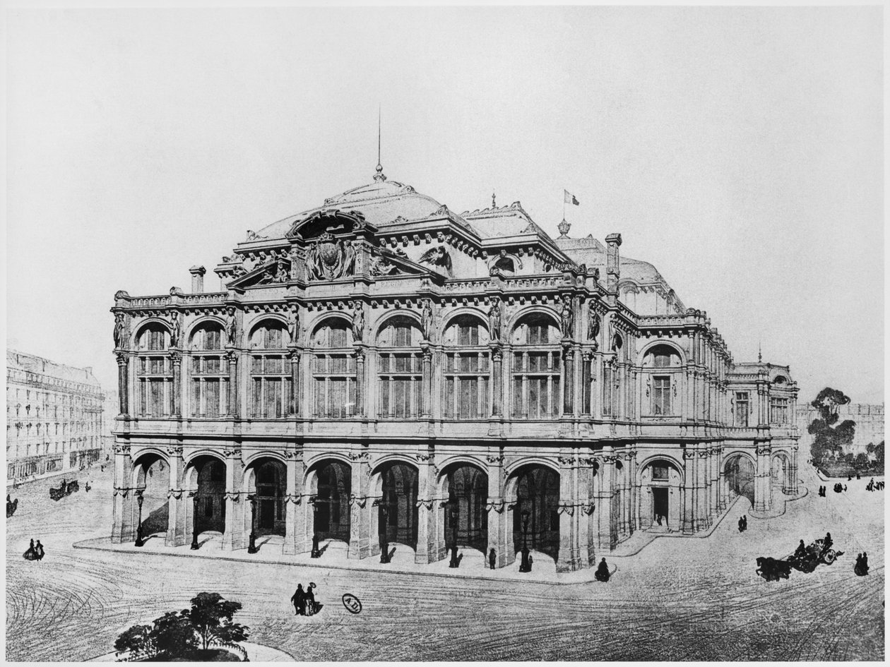 Competition Project for the Opera of Paris by Eugene Emmanuel Viollet le Duc