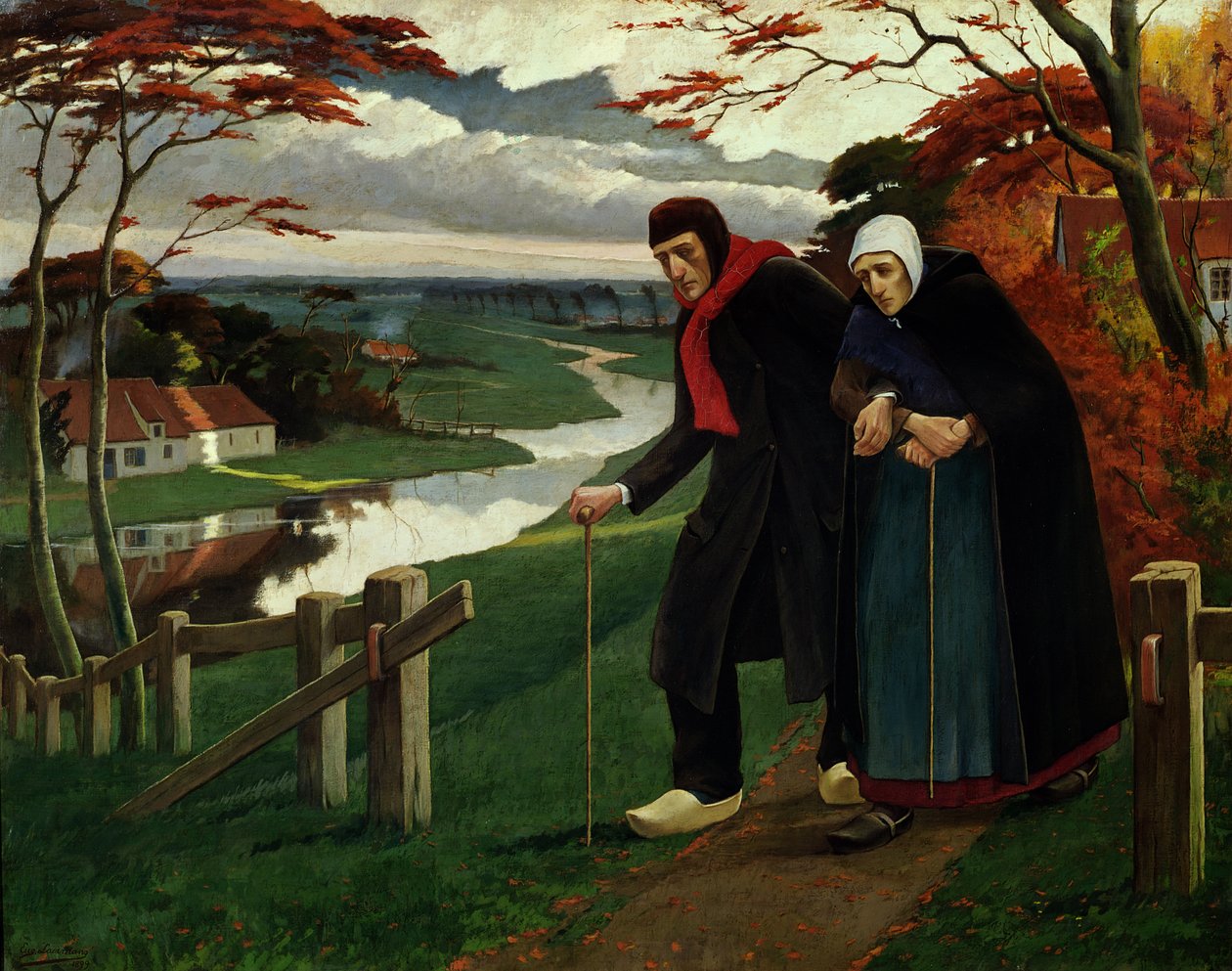 The End of Autumn or, The Blind, 1889 by Eugene Laermans