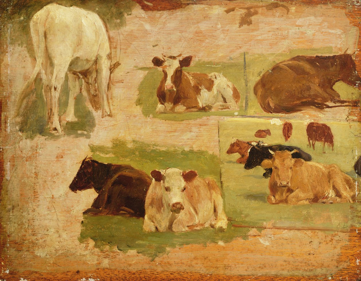 Study of Cows by Eugene Louis Boudin
