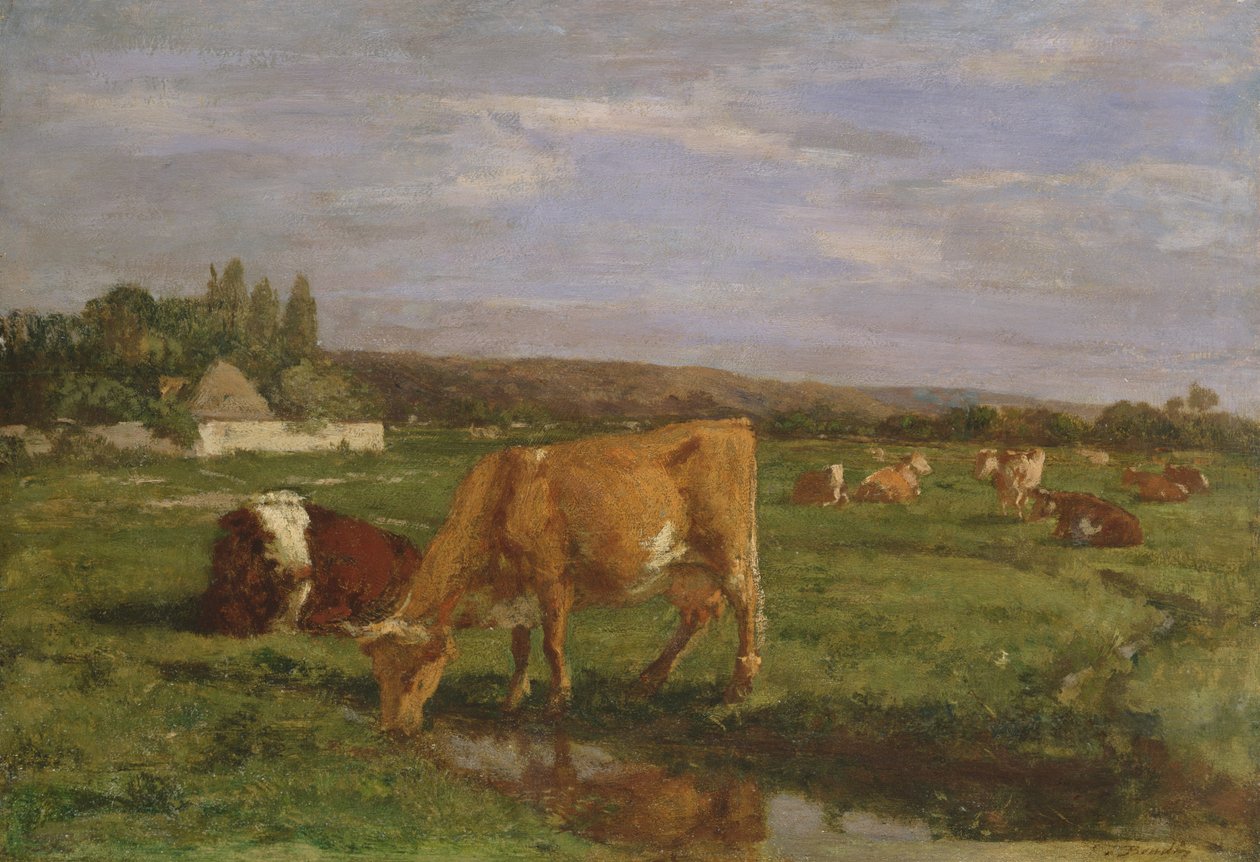 The Valley of the Touques, c.1858-62 by Eugene Louis Boudin