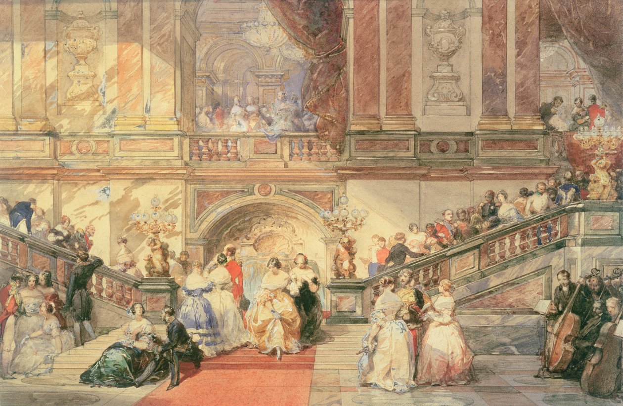 A Ball at the Town Hall by Eugene Louis Lami