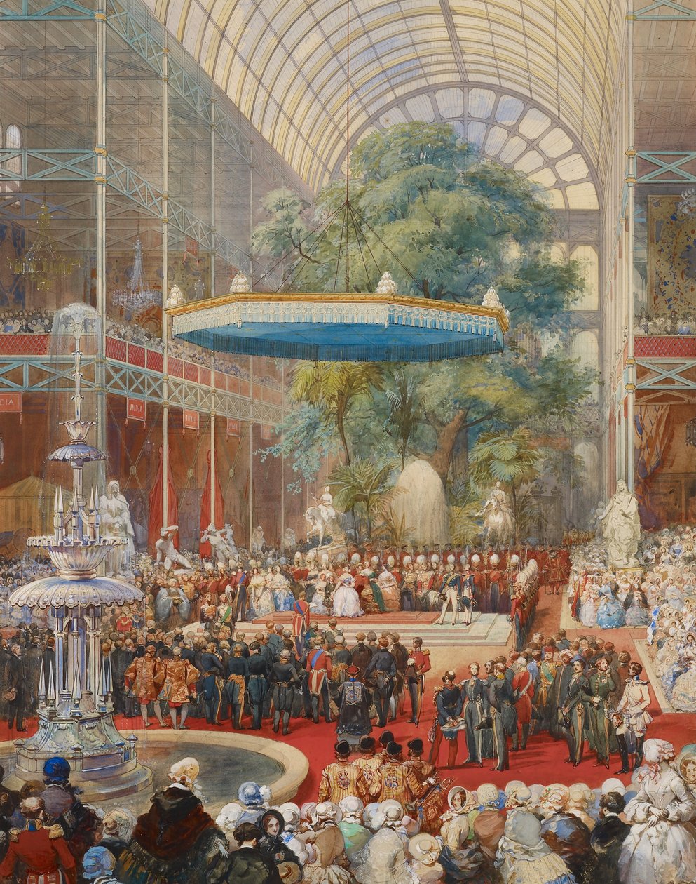 Opening of the Great Exhibition, 1 May 1851 by Eugene Louis Lami