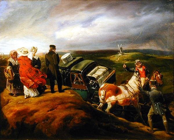 The Mail Coach by Eugene Louis Lami