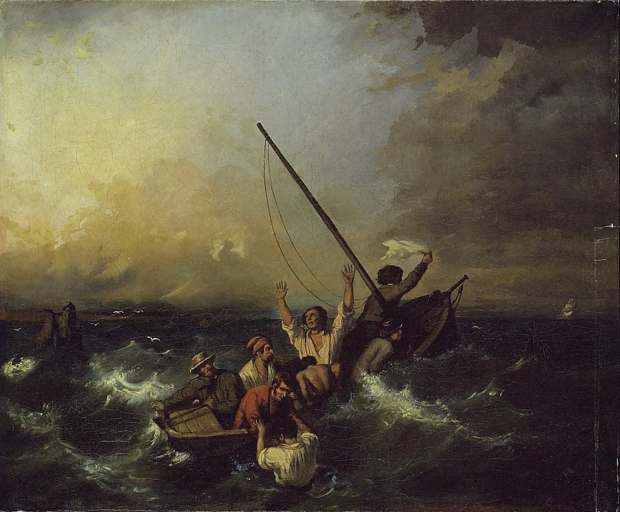 Shipwreck by Eugene (after) Isabey