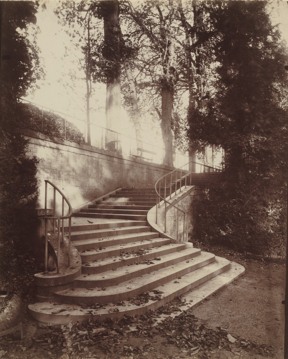 The Steps at Saint-Cloud, 1906 by Eugène Atget