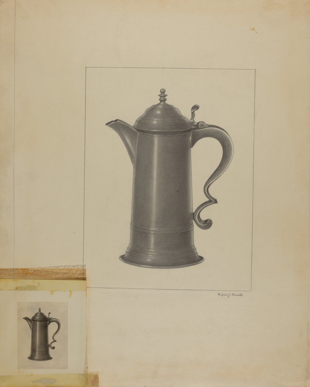 Pewter Flagon by Eugene Barrell