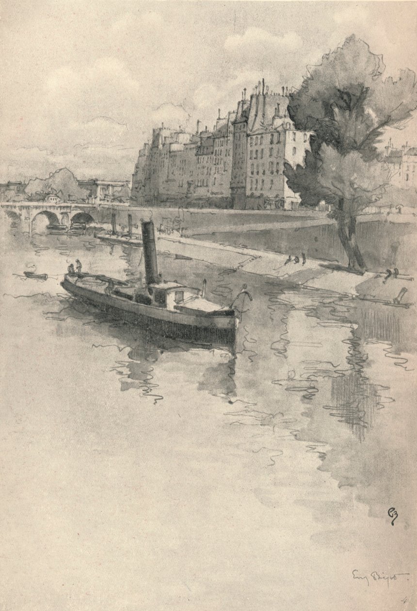 Le Quai des Orfèvres, 1915 by Eugene Bejot
