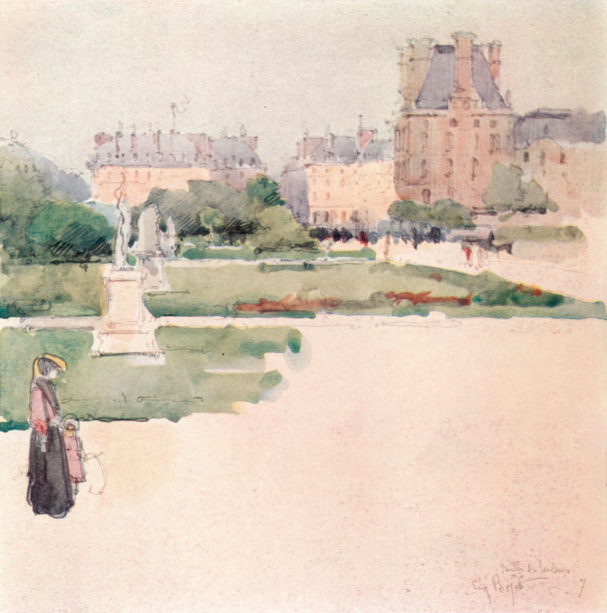 The Tuileries Gardens by Eugene Bejot