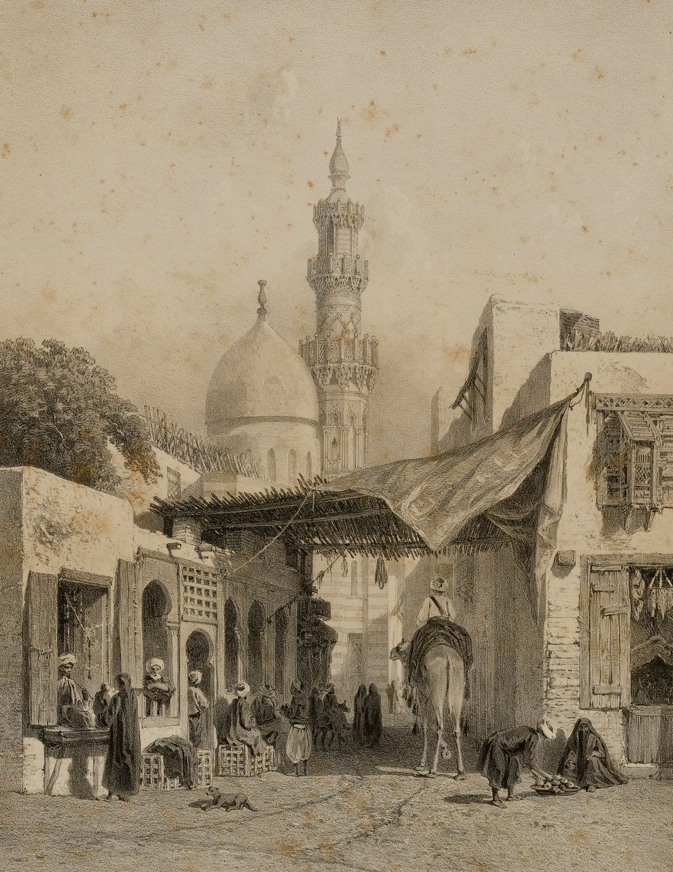 Mosque of Aboulala in Boulaq by Eugene Ciceri