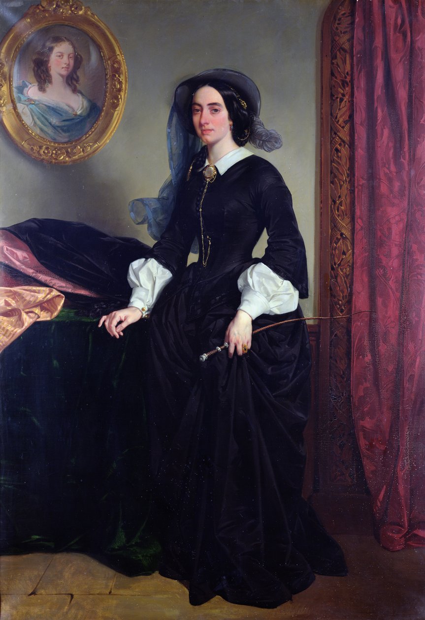 Portrait of Marie Deveria by Eugene Deveria