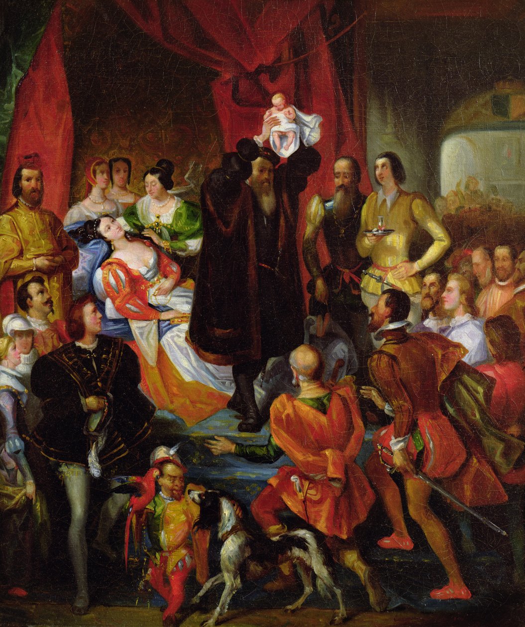 The Birth of Henri IV by Eugene Deveria