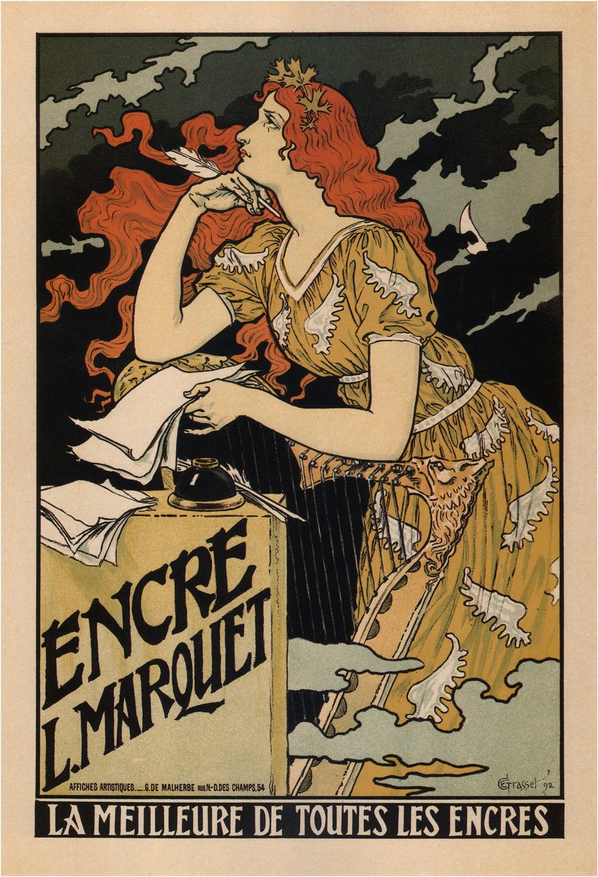 Encre L. Marquet Poster by Eugene Grasset