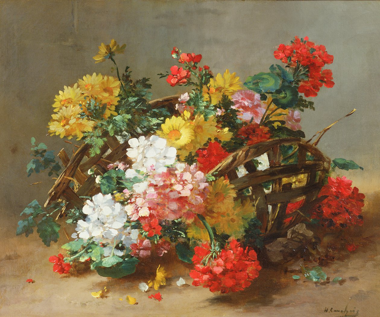 Flower Study by Eugene Henri Cauchois