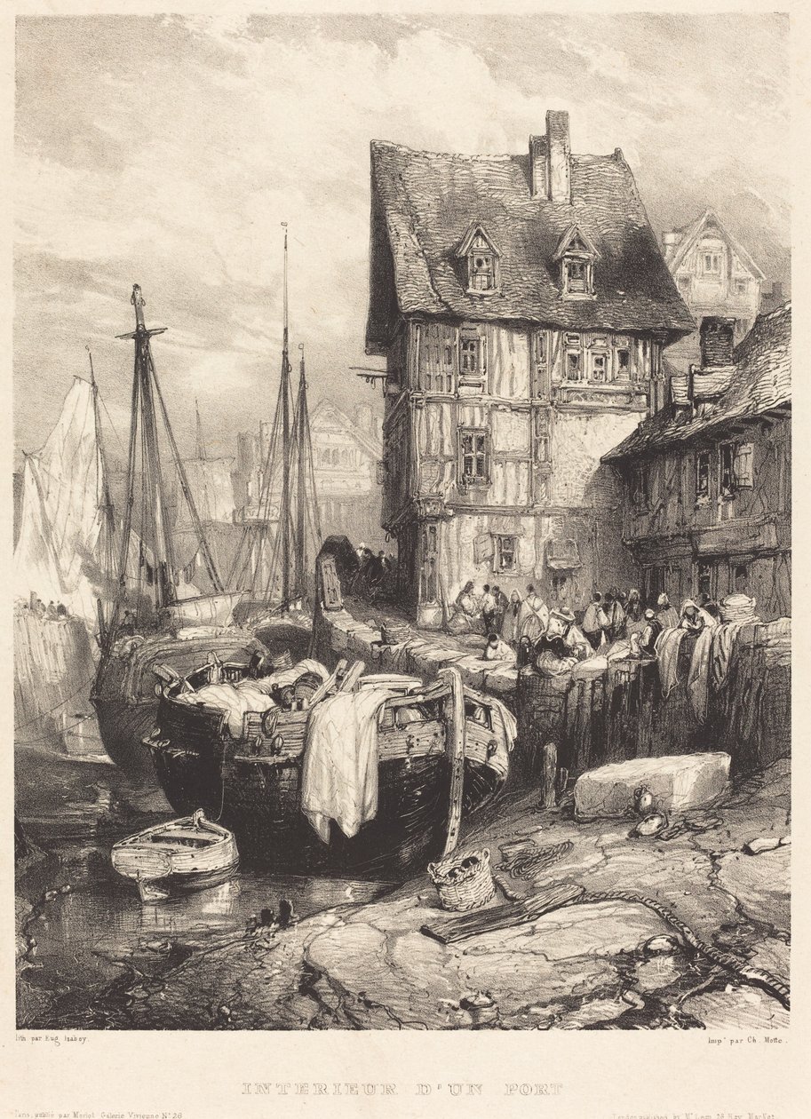 Interior of a Port by Eugene Isabey