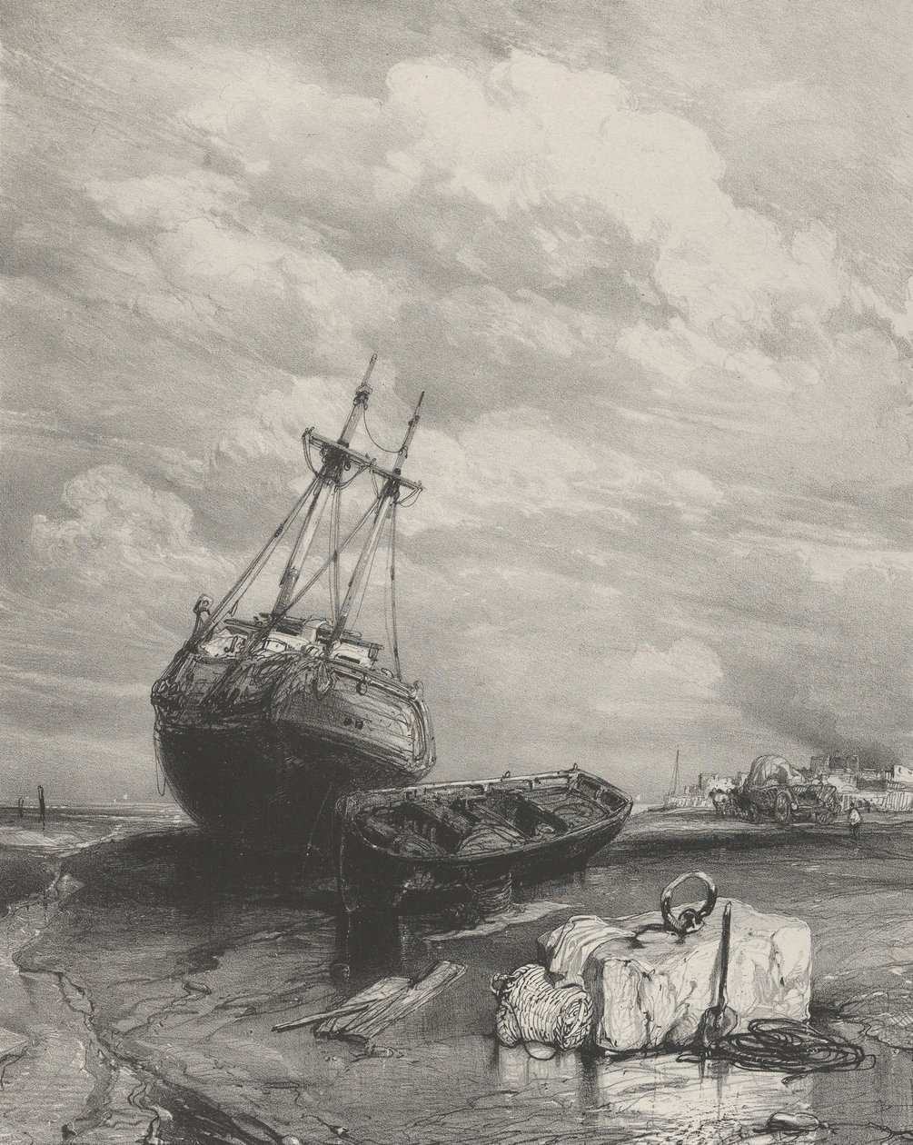 Low Tide by Eugene Isabey